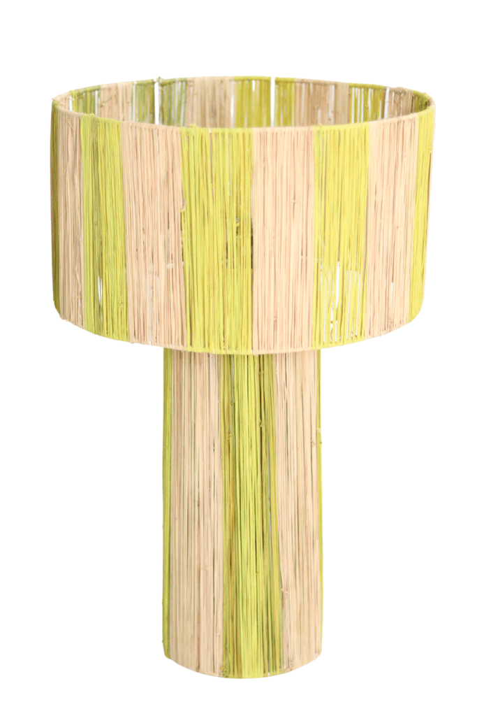 Raffia lamps
